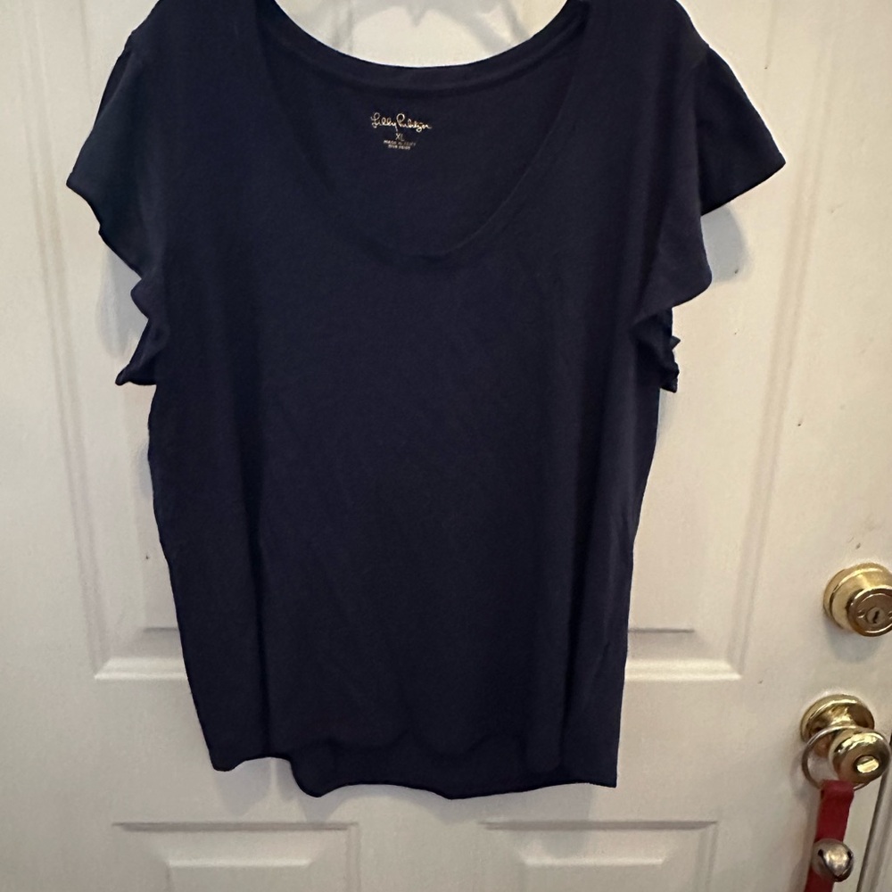 Lilly Pulitzer Women's Navy Short Sleeve Tee